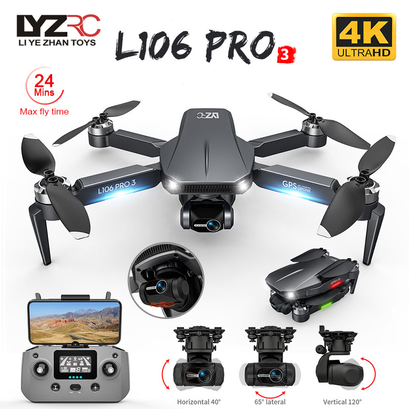 Drone Gimbal 2 Axis - L106 Pro 3 Drone 5G WIFI