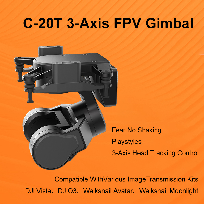 Drone Gimbal Mount - 3-assige gimbal voor FPV race-drone met