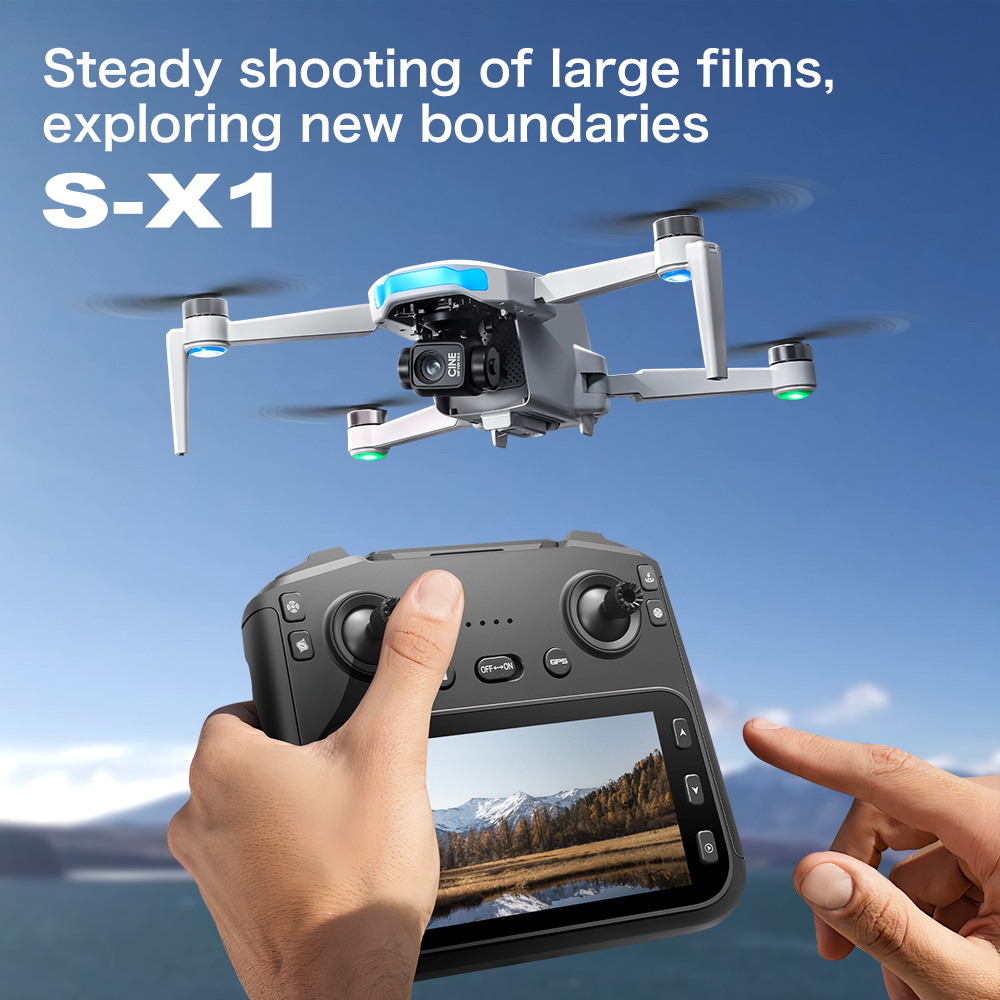 Originele S-X1 GPS Drone 8KHD  - Drone Gimbal 3 Axis recensie en prijs